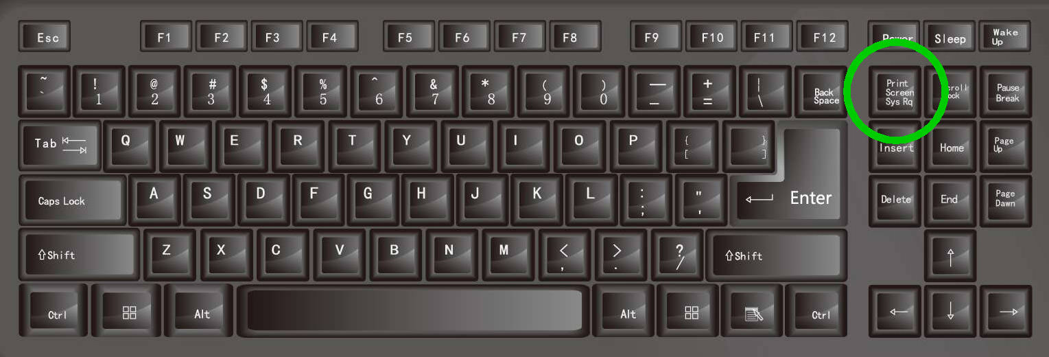 PrtSc Keyboard Shortcut to Capture the Screenshot