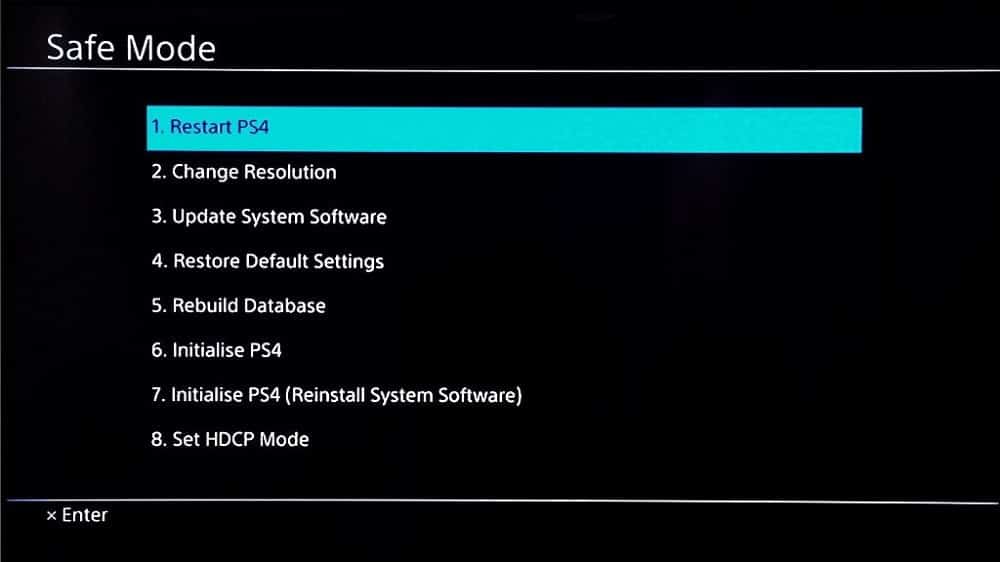 Restart the game and PS4 Firmware