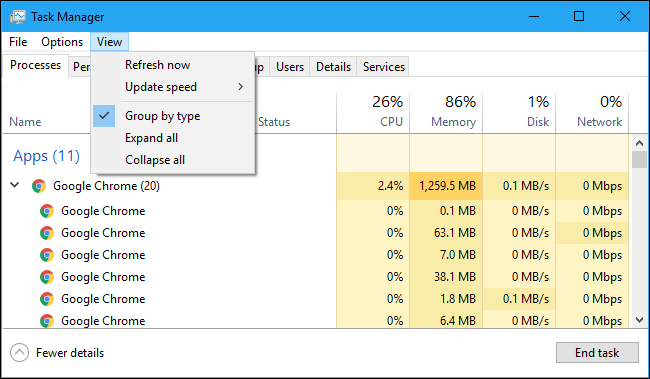 Using Task Manager